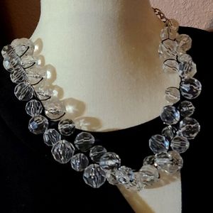 Chunky clear necklace